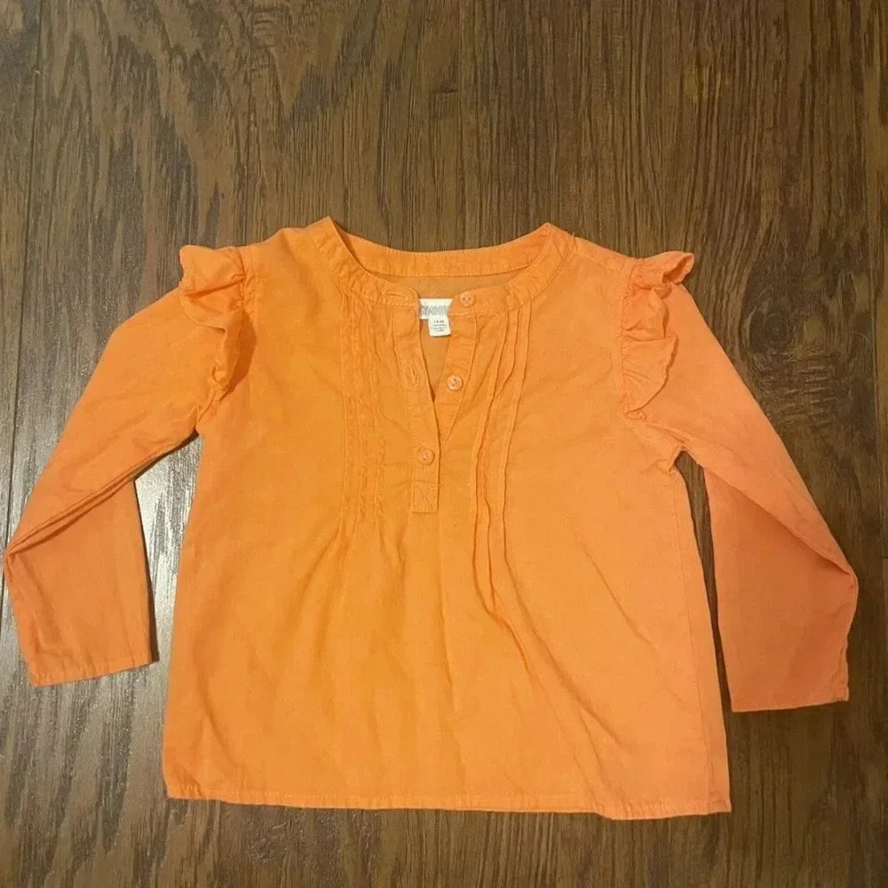 Gymboree Long Sleeve Orange Shirt